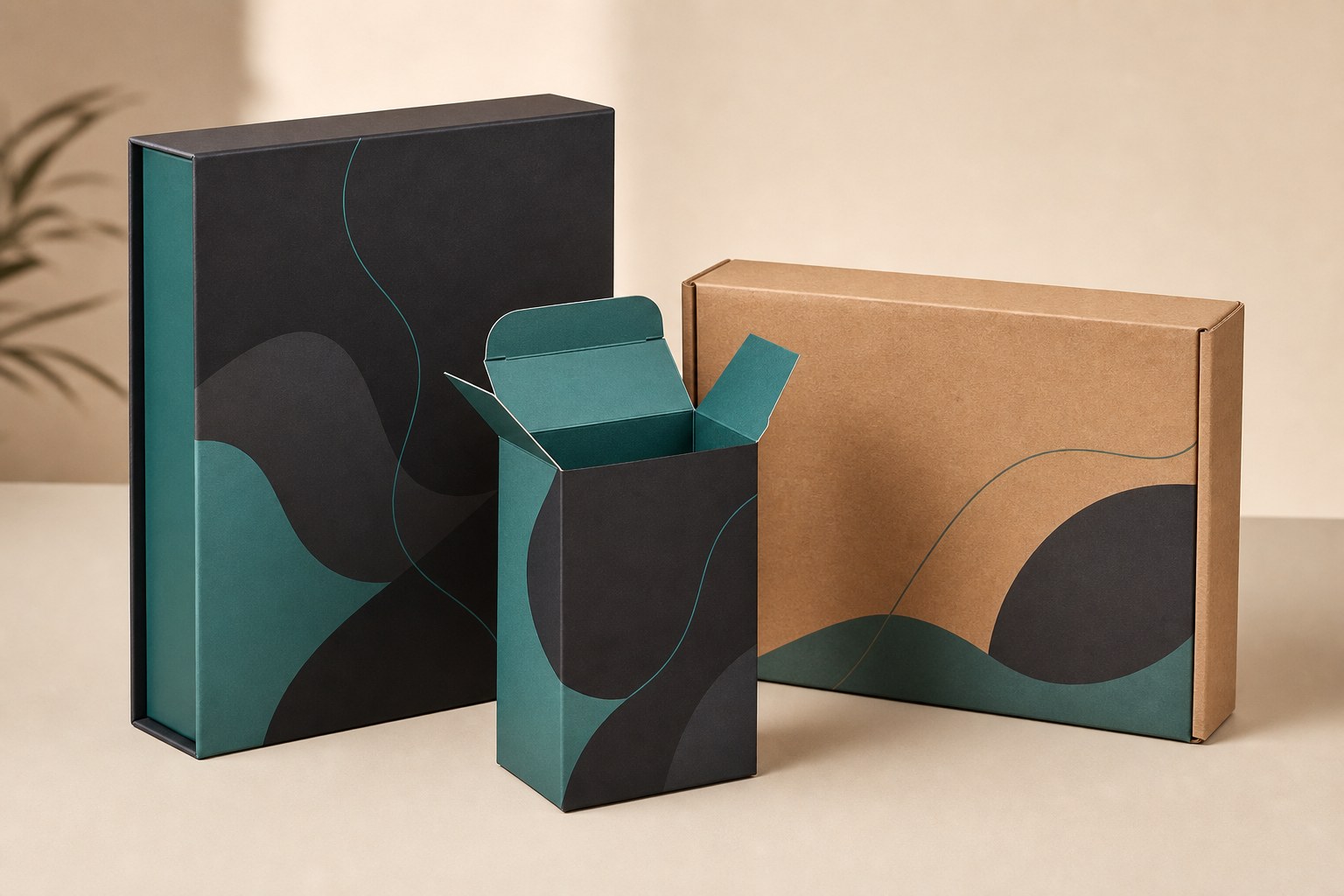 Custom printed retail, folding carton and kraft mailer boxes
